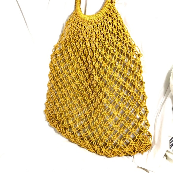 Women NWOT Macrame shopping sack - Picture 2 of 5